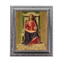 10 1/2" x 12 1/2" Grey Oak Finish Frame with an 8" x 10" King of Heaven Print