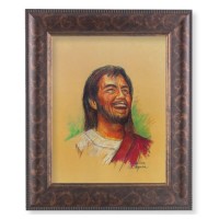 11 1/4" x 13 1/4" Art Deco Frame with an 8" x 10" Laughing Jesus Print