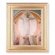 10 1/4" x 12 1/4" Satin Gold Frame with an 8" x 10" Transfiguration of Christ Print
