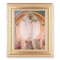 10 1/4" x 12 1/4" Satin Gold Frame with an 8" x 10" Transfiguration of Christ Print