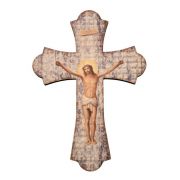 Crucifixion 10" Laser Cut Wood Vintage Cross