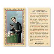 St Gerard - Prayer Safe Delivery Laminated Holy Card. Inc. of 25