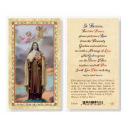 St. Therese - Pick Me A Rose Laminated Holy Card. Inc. of 25