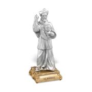 4 1/2" Pewter Saint Robert Statue Gift Boxed