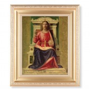 10 1/4" x 12 1/4" Satin Gold Frame with an 8" x 10" The King of Heaven Print