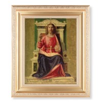 10 1/4" x 12 1/4" Satin Gold Frame with an 8" x 10" The King of Heaven Print