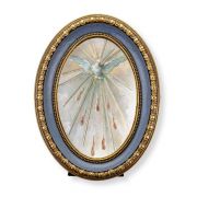 5 1/2" x 7 1/2" Oval Gold-Leaf Frame with a Holy Spirit Print