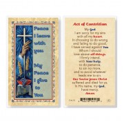 25pk - Act Of Contrition Gold Stamped Laminated Holy Card  Pk 25