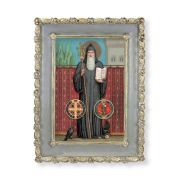 5 1/2" x 7 1/2" Rosebud Frame with Saint Benedict Print