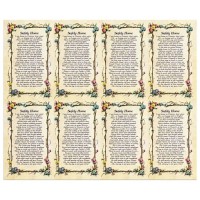 Safely Home Eight-Up Micro Perforated Bulk Prayer-Cards  - 125 sheets (1000 total cards)