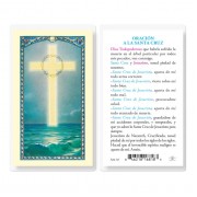 25pk - Oracion A La Santo Cruz Laminated Holy Card Pk 25