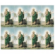 Saint Jude Eight-Up Micro Perforated Bulk Prayer-Cards  - 125 sheets (1000 total cards)