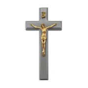 10" Grey Cross with Museum Gold Tone Corpus