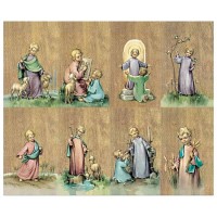 Pine Series Assorted Eight-Up Micro Perforated Bulk Prayer-Cards  - 125 sheets (1000 total cards)