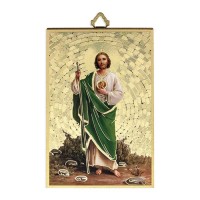 4" x 6" Gold Foil Saint Jude Mosaic Plaque 4" x 6" Gold Foil Saint Jude Mosaic Plaque