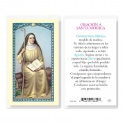 25pk - Oraicion A Santa Monica Laminated Holy Card Pk 25