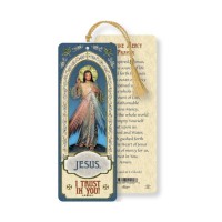 10pk - Divine Mercy Laminated Tassled Bookmark With Gold Foil Stamping -Sold in Inc. of 10