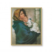 11" x 14" Gold Plaque Frame with a Ferruzzi: Madonna of the Street Print