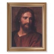 13 1/2" x 16 9/16" Gold Leaf Antique Finished Frame with 11" x 14" Hoffman: Christ at 33 Textured Art