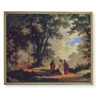 11" x 14" Gold Plaque Frame with a Zund: Way to Emmaus Print