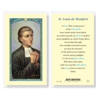 25pk - Saint Louis De Montfort Laminated Holy Card  Pk 25