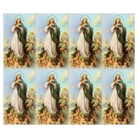 The Immaculate Conception Eight-Up Micro Perforated Bulk Prayer-Cards  - 125 sheets (1000 total cards)