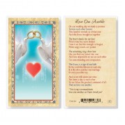25pk - Love One Another - Marriage  Gold Stamped Laminated Holy Card  Pk 25