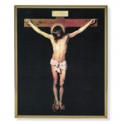 8" x 10" Gold Plaque Frame with a Crucifixion Print