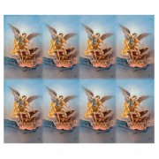 Saint Michael Eight-Up Micro Perforated Bulk Prayer-Cards  - 125 sheets (1000 total cards)