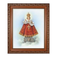 10" x 12" Ornate Wood Frame with an 8" x 10" The Infant of Prague Print