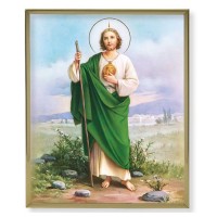 11" x 14" Gold Plaque Frame with a Saint Jude Print 11" x 14" Gold Plaque Frame with a Saint Jude Print