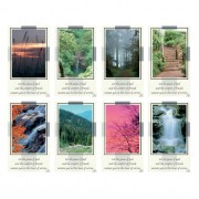 Aurora Nature with Verse Eight-Up Micro Perforated Bulk Prayer-Cards  - 125 sheets (1000 total cards)
