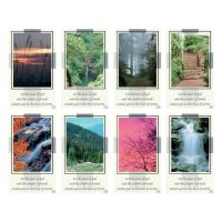 Aurora Nature with Verse Eight-Up Micro Perforated Holy Cards