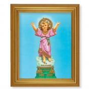 10" x 12" Gold Leaf Finish Beveled Frame with 8" x 10" Divino Nino Textured Art