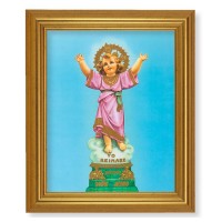 10" x 12" Gold Leaf Finish Beveled Frame with 8" x 10" Divino Nino Textured Art