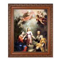 10" x 12" Ornate Wood Frame with an 8" x 10" Murillo: Heavenly and Earthly Trinities Print 10" x 12" Ornate Wood Frame with an 8" x 10" Murillo: Heavenly and Earthly Trinities Print