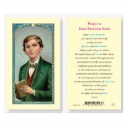 25pk - Prayer to Saint Dominic Savio Laminated Holy Card  Pk 25