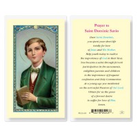 25pk - Prayer to Saint Dominic Savio Laminated Holy Card  Pk 25