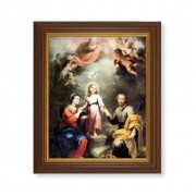 10 1/2" x 12 1/2" Walnut Finish Beveled Frame with 8" x 10" Heavenly and Earthly Trinities Textured Art 10 1/2" x 12 1/2" Walnut Finish Beveled Frame with 8" x 10" Heavenly and Earthly Trinities Textured Art