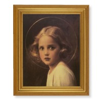 10" x 12" Gold Leaf Finish Beveled Frame with 8" x 10" Mary Most Holy Textured Art