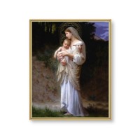 11" x 14" Gold Plaque Frame with a Bouguereau: Divine Innocence Print