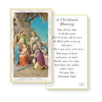 100pk - Christmas Blessing Prayer-Card