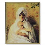 11" x 14" Gold Plaque Frame with a Chambers: Our Lady of the Olives Print