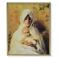 11" x 14" Gold Plaque Frame with a Chambers: Our Lady of the Olives Print