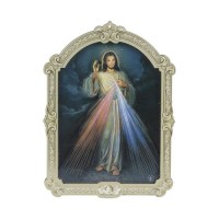 5" Cathedral 3D Plaque Divine Mercy