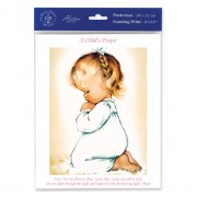 3pk - 8" x 10"  Praying Girl Print  (sold in inc. of 3)