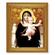 10" x 12" Gold Leaf Finish Beveled Frame with 8" x 10" Bouguereau: Madonna of the Lilies Textured Art
