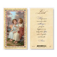 25pk - Lord Help Me To Remember Gold Stamped Laminated Holy Card  Pk 25