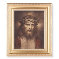 10 1/4" x 12 1/4" Satin Gold Frame with an 8" x 10" Chambers: Ecce Homo Print