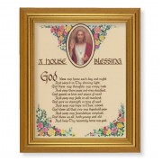 10" x 12" Gold Leaf Finish Beveled Frame with 8" x 10" A House Blessing Textured Art